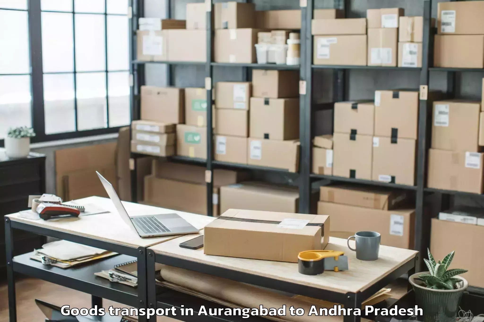 Expert Aurangabad to Abhilashi University Guntur Goods Transport